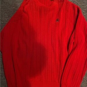 Izod Men's Vibrant Red Crewneck Sweater